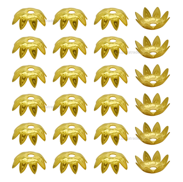 Designer Metal Beads Cap | Size : 10mm | Qty : 500g | MC40