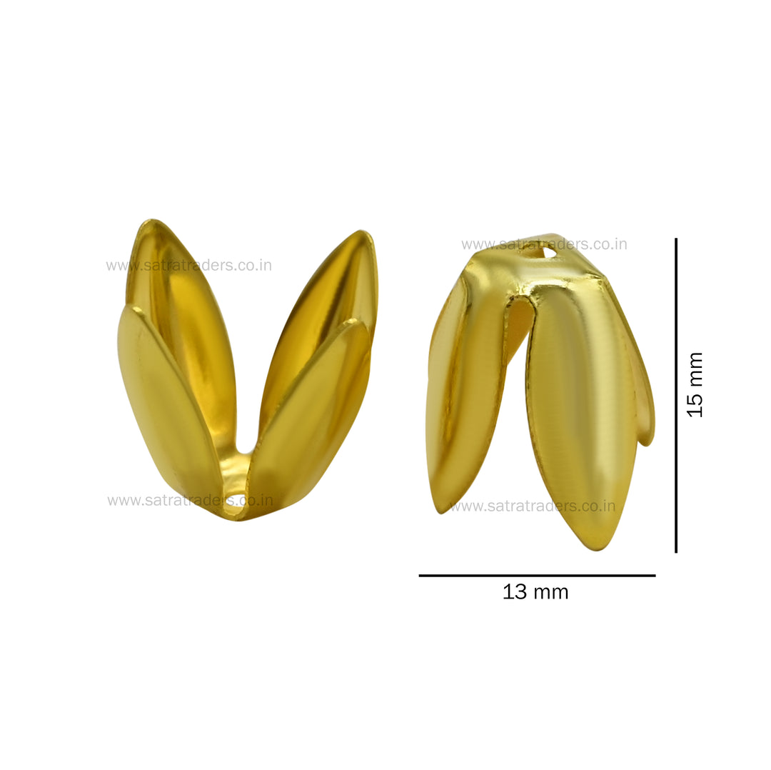 Designer Metal Beads Cap | Size : H-15mm W-13mm | Qty : 500g | MC51