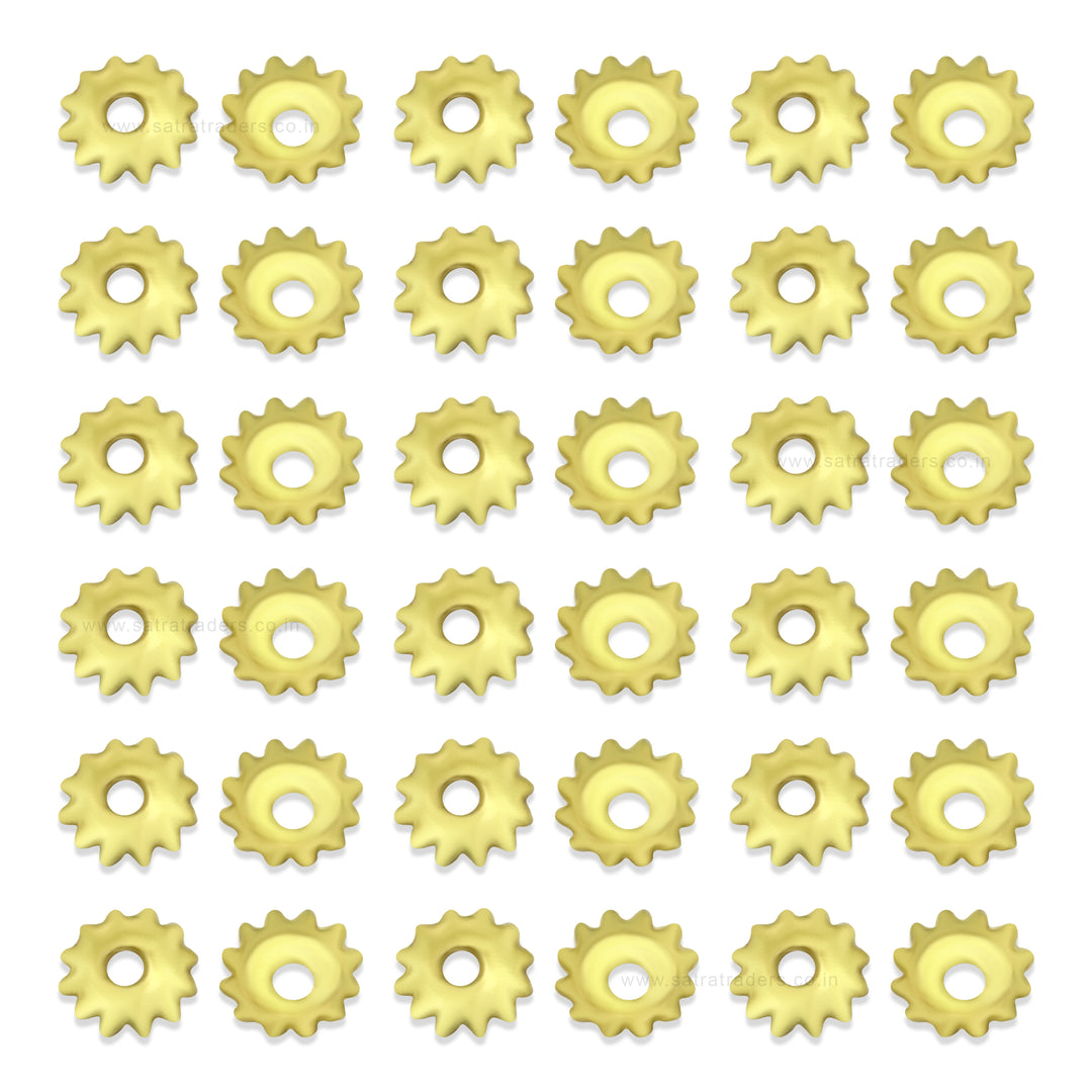 Designer Metal Beads Cap | Size : W-4mm H-1mm | 500g | MC67