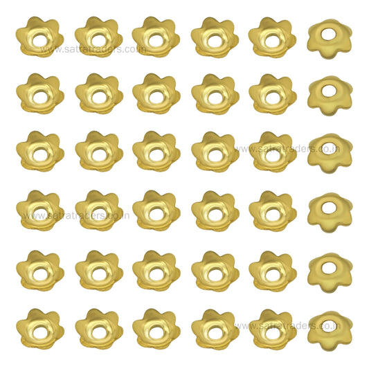 Designer Metal Beads Cap | Size :W-5mm H- 2mm | 500g | MC70