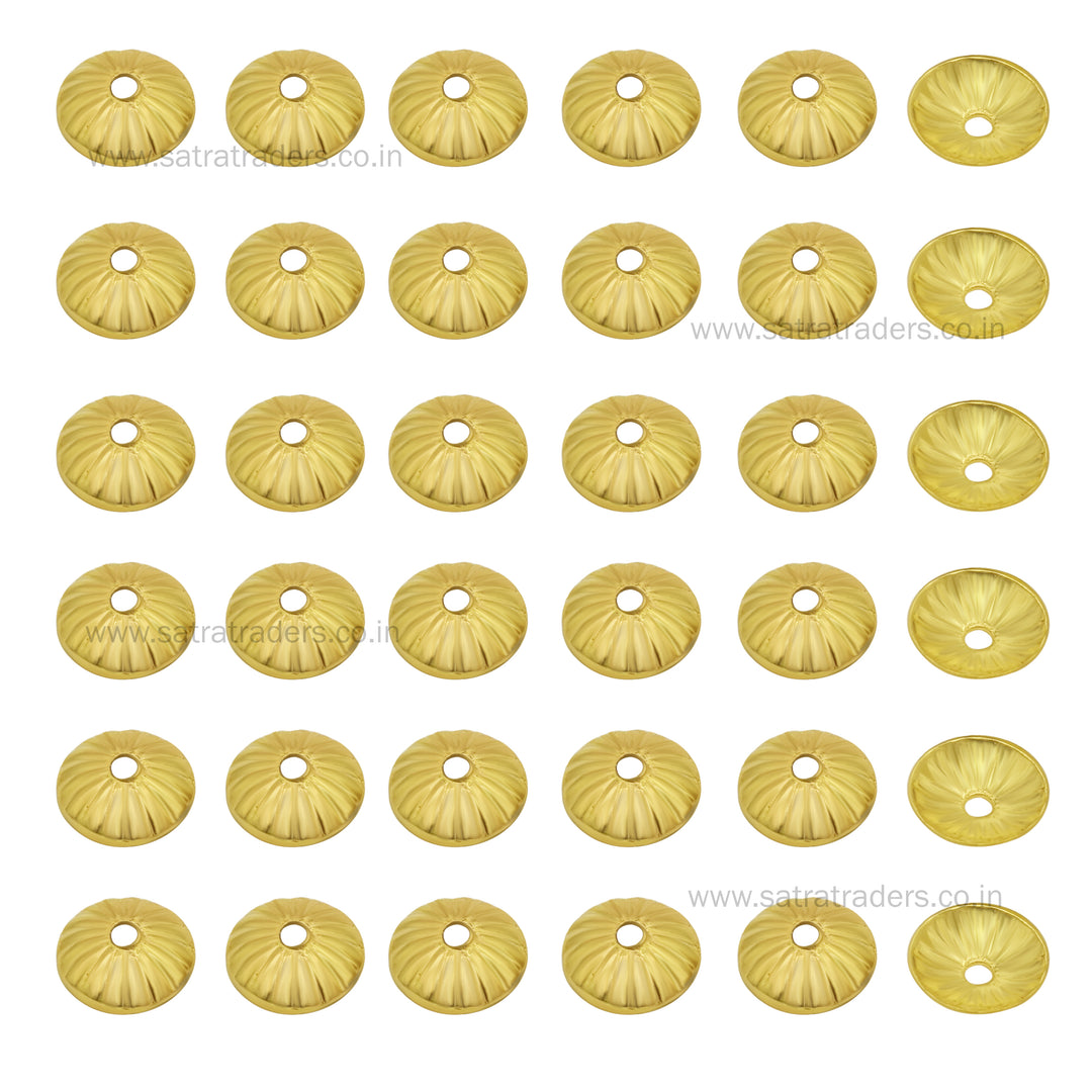 Designer Metal Beads Cap | Size :W-8mm H- 2mm | 500g | MC79