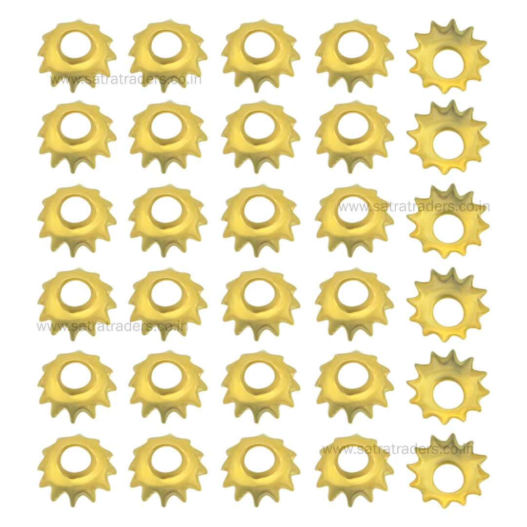 Designer Metal Beads Cap | Size :W-3mm H-1mm | 500g | MC81