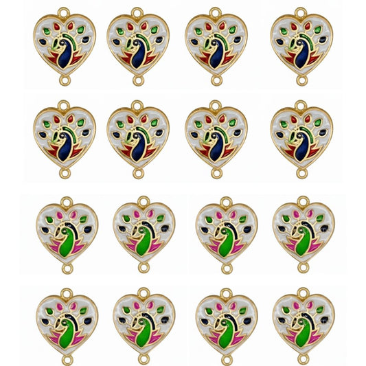 Meenakari Kundan Beads | Size : 21mm | Qty : 6pcs | MKB67