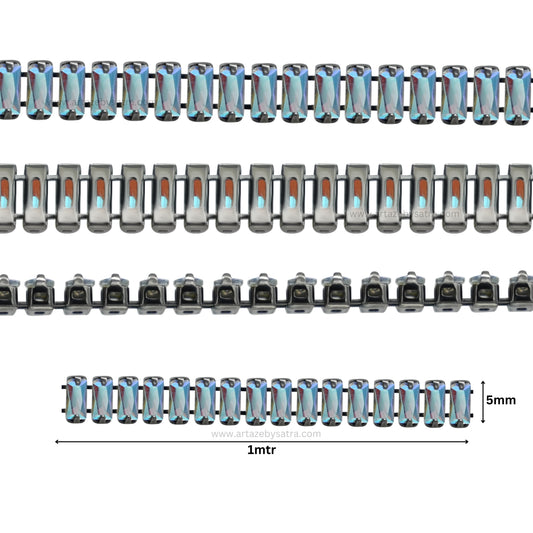 Rainbow Diamond Stone Chain | Qty : 1mtr | DC05