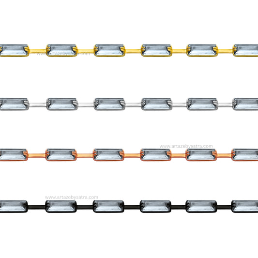 White Diamond Stone Chain | Qty : 1mtr | DC07