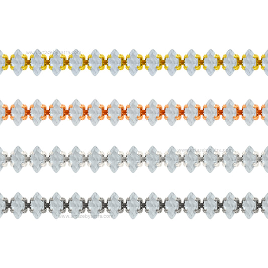 Black Diamond Stone Chain | Qty : 1mtr | DC01