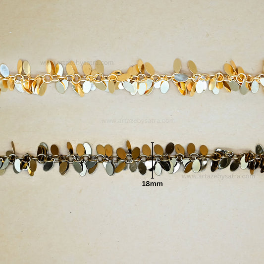 Oval Shape Iron Chain | Size : 18mm | Qty : 1mtr | IC24