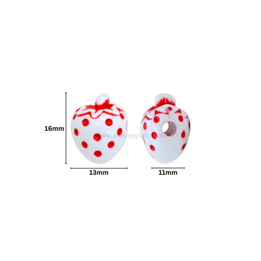 Assorted Polka Dot Fruit Beads | Size : 16mm | PB231