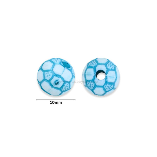 Assorted Textured Round Beads | Size : 10mm | PB232