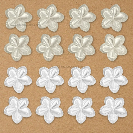 No Hole Plastic Pearl Flower | Size : 46mm | Qty : 500g | PPB36