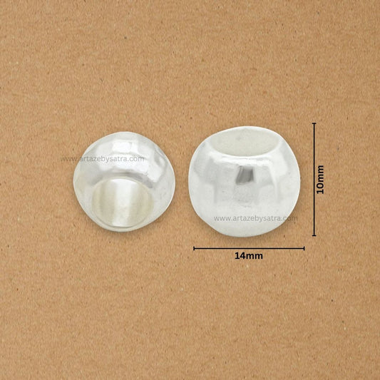 Round Plastic Pearl Large Hole Beads | Size : 14mm | Qty : 500g | PPB25
