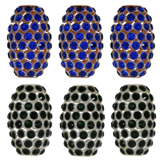 Golden Base Rhinestone Spacer Beads | Size : 64mm | 1pc | DB14