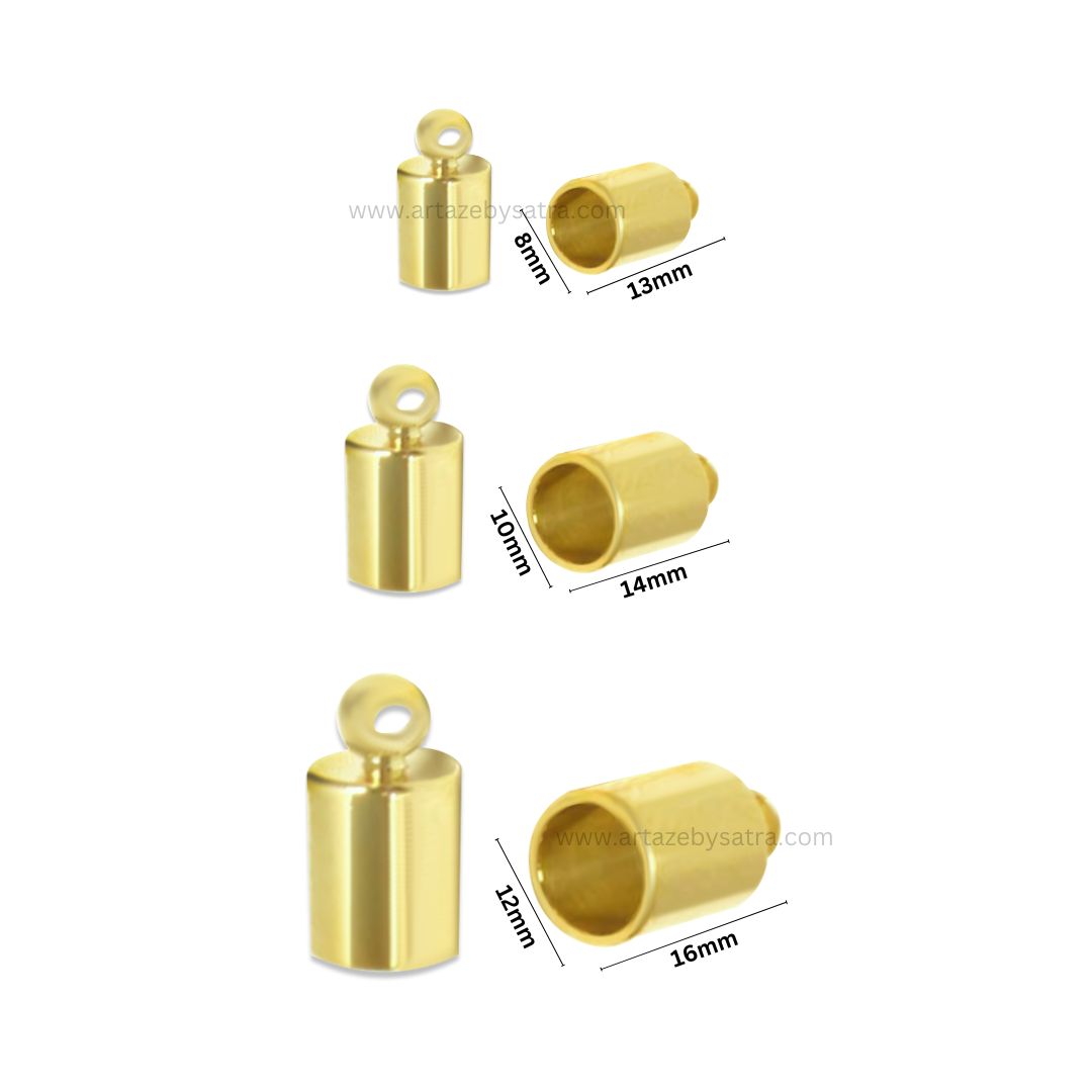 Jwellery Making Plastic End Caps | BF104