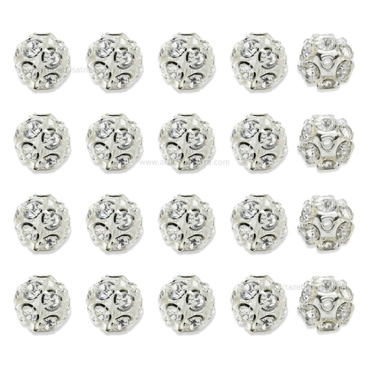 Round Rhinestone Spacer Beads
