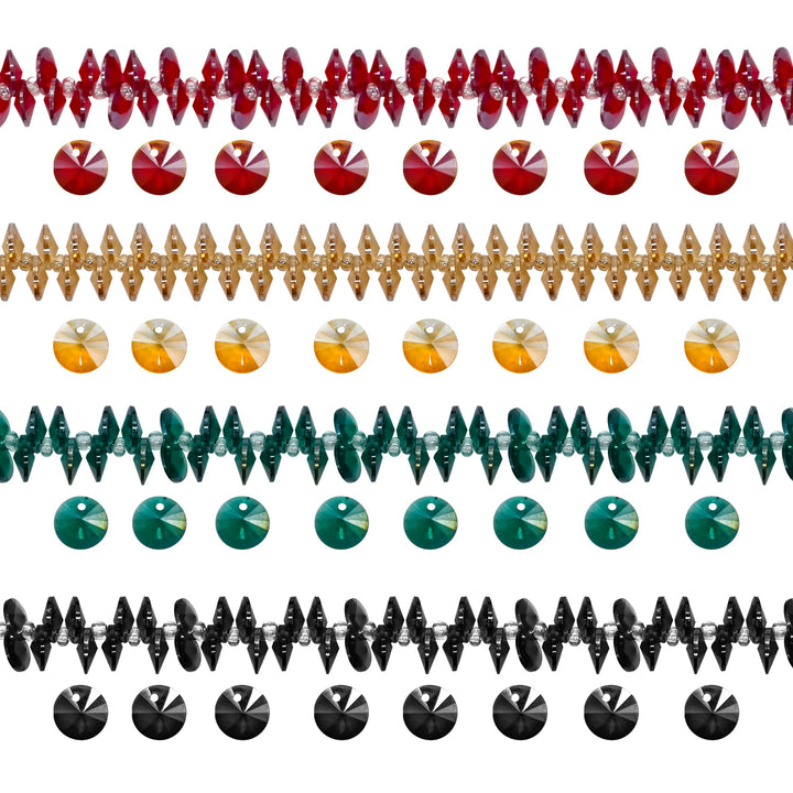 Round Elegant Glass Beads | Size : 8mm | 1 String ( Approx 40 Beads Per Line ) | GB77