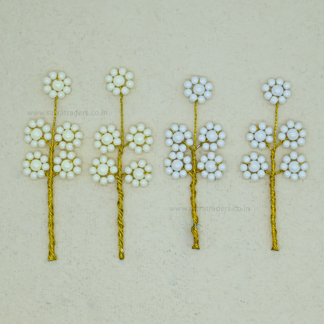 Beads Hair Accessories | Size : 3.3,3.7inch | Qty : 6pcs | HA26
