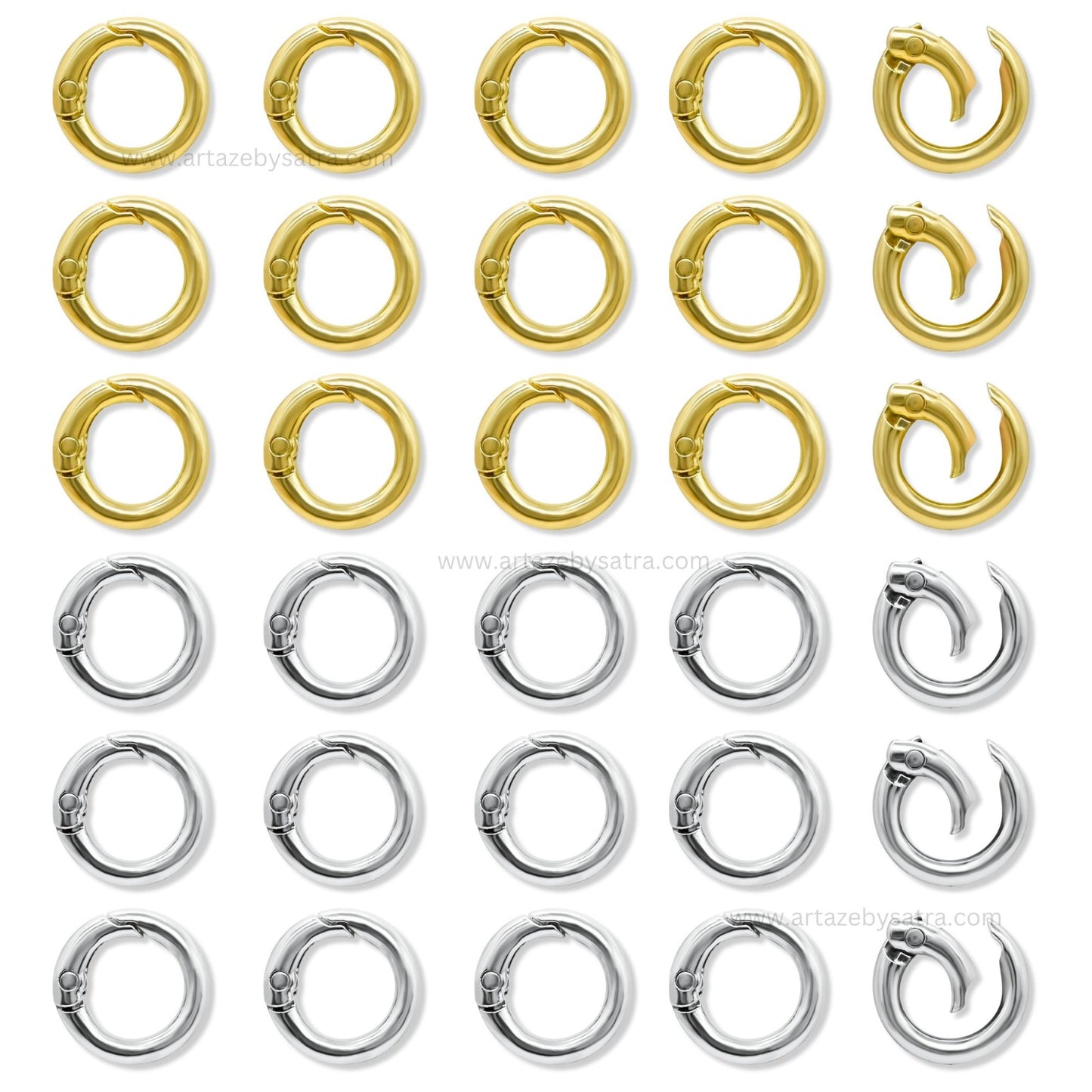 Round Metal Lock | Size : 20mm | Qty : 10pcs | BF115