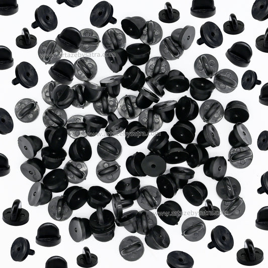Rubber Pin Backs PVC Butterfly Clutch Pins | Size : | Qty : 500pcs | BF86