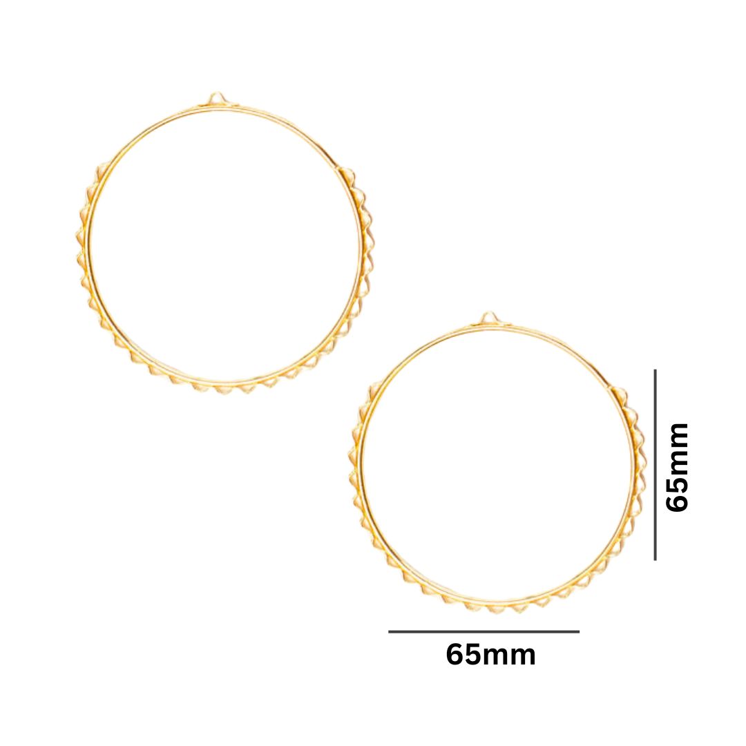 Earring Base 27 Naka Bali | Size : 62mm | 10pcs | EF56