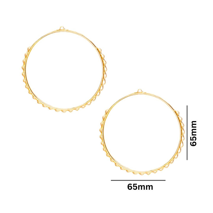 Earring Base 27 Naka Bali | Size : 62mm | 10pcs | EF56