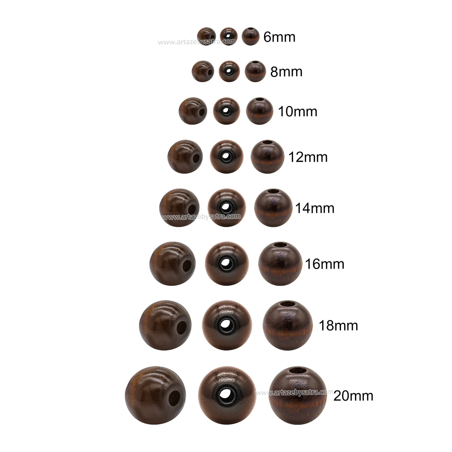 Round Wooden Beads | PB182