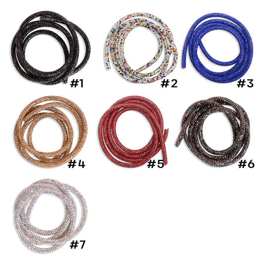 Diamond Glitter Pipe | Size : 6mm | Qty : 1mtr | BF216