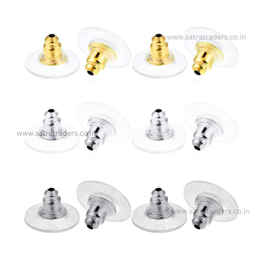 Earring Safety Back Pads Backstops Stopper | Size : 10mm | 144pcs | EF18