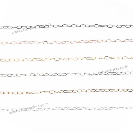 Iron Chain (Indian Plating) | Size:3x7mm | 100grm | IP06