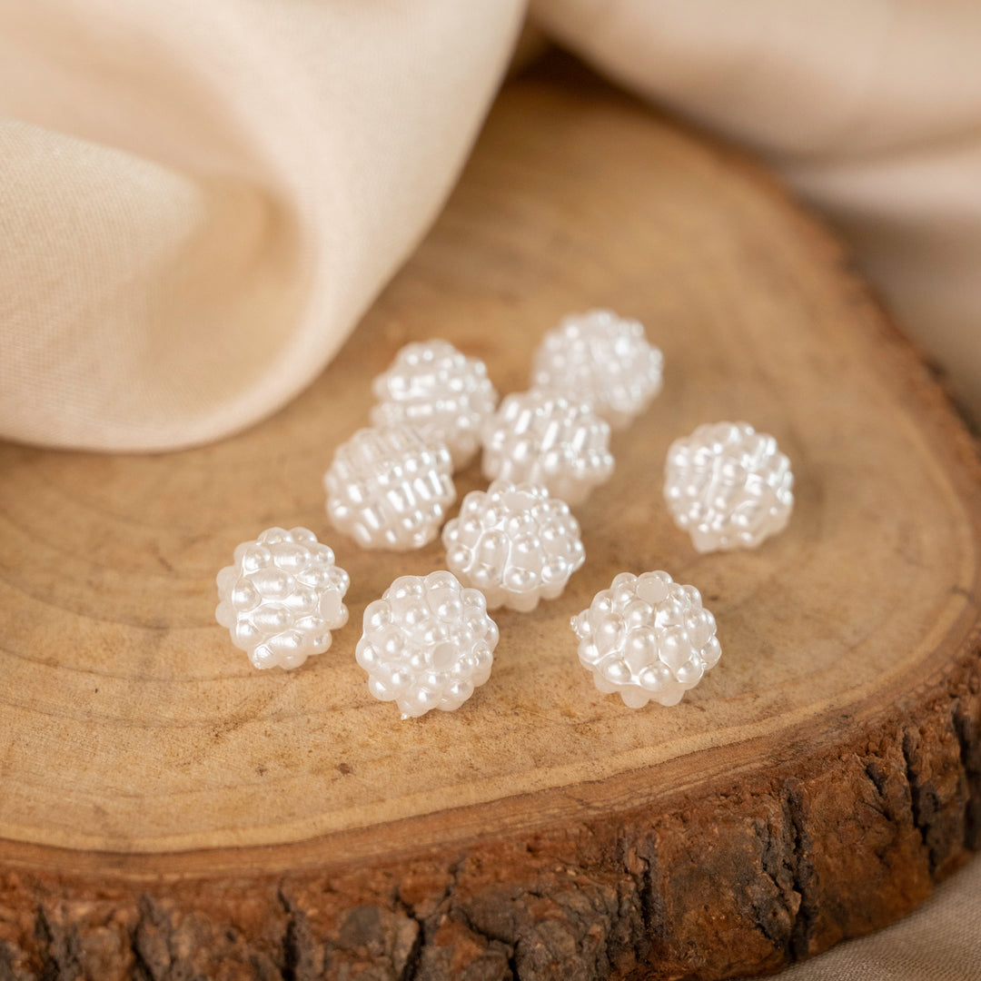 Designer Pearl Beads | Qty : 500g | Size : 10mm | PC59