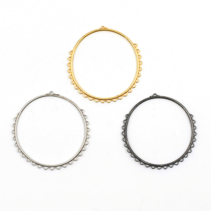 Earring Base 25 Naka Bali | Size : 64mm | 10pcs | EF63