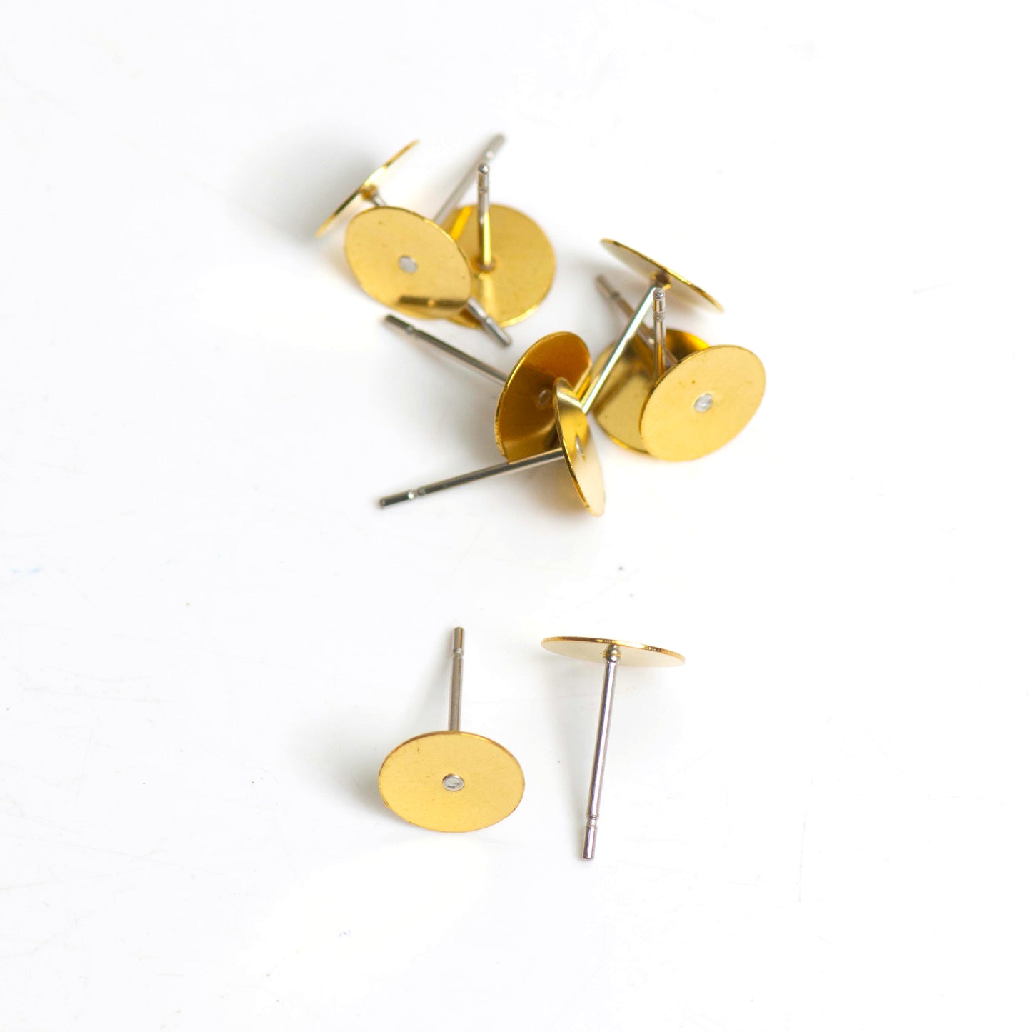 Raw Golden Brass Earing Tops | Qty : 1000pcs | EF79