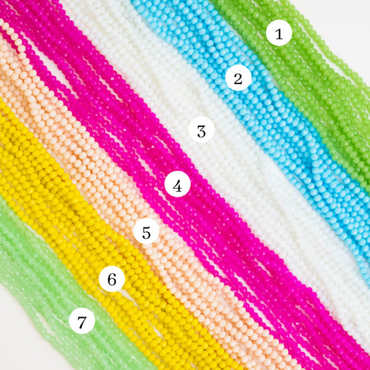 Tire Opaque Beads | Size : 4mm | Qty : 10 Line-approx 110 Beads perline | GB62