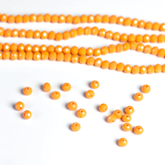 Tire Opaque Beads | Size : 6mm | Qty : 10 Line-approx 89 Beads perline | GB60