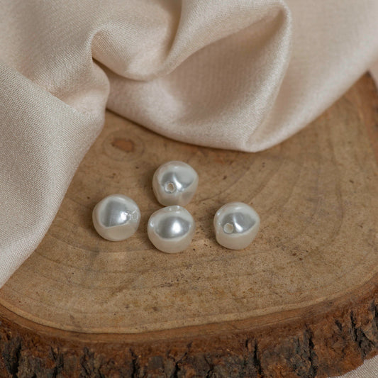 Uncut Pearl Beads | Size : 10mm | Qty : 25pcs | UC07