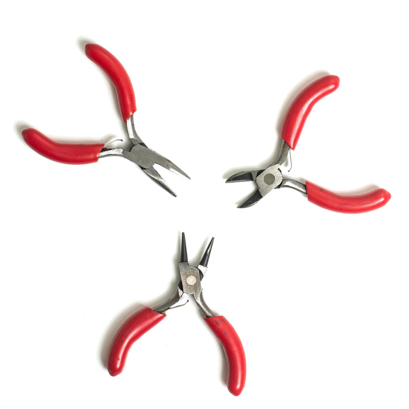 Jewellery Pliers Set | Needle Nose Plier | Wire Cutter | Round Nose Plier | Length 3inch(JT - 17-73-02-17no.)