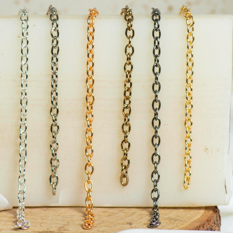 Iron Cross Chain O-Shaped Chain | Size 4mm | 100grm | Chain No 3