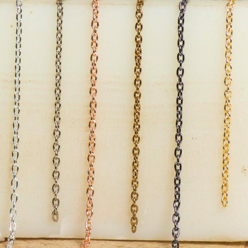 Iron Twisted Link O-Shaped Chain | Size 2mm| 100grm | Chain No 5