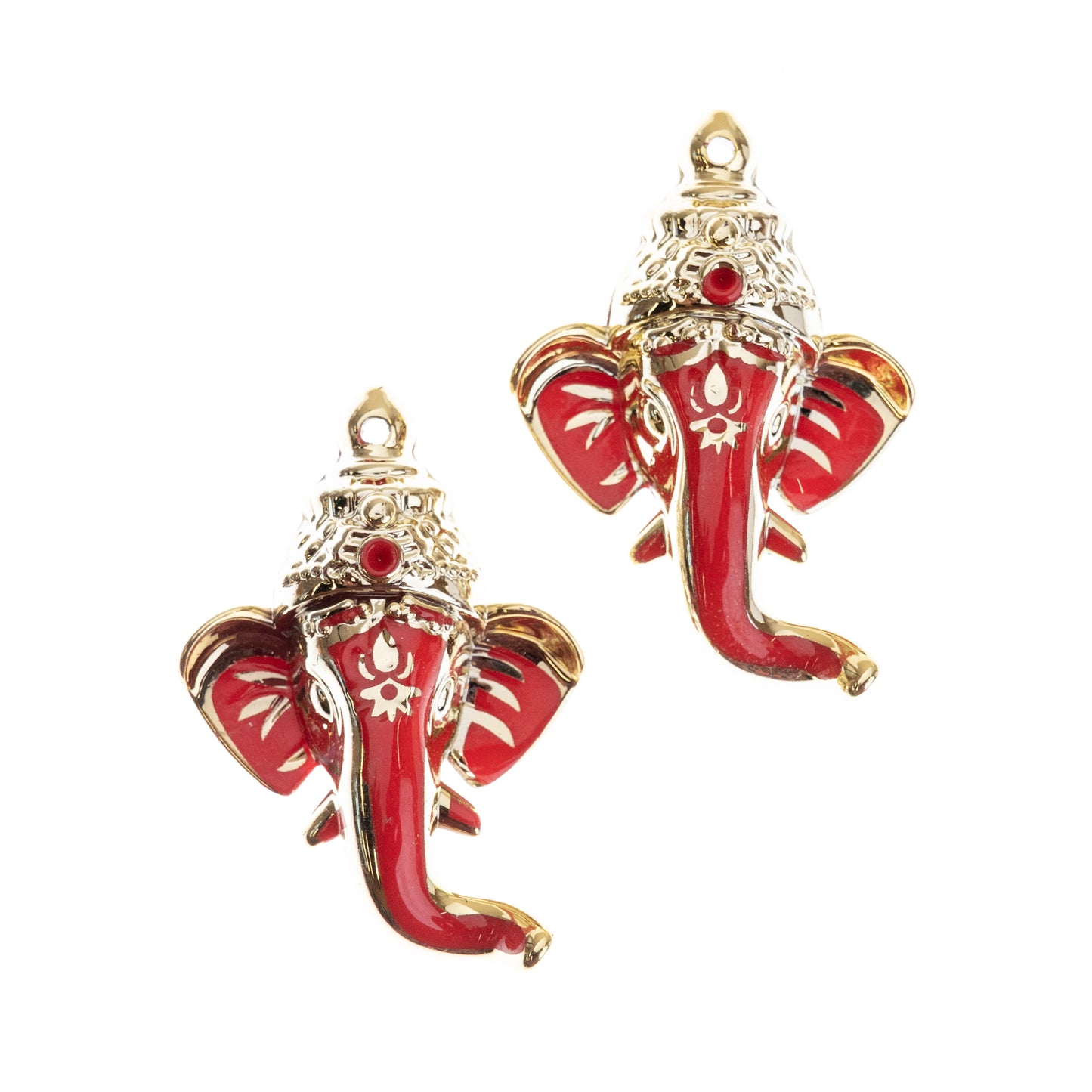 Plastic Ganpati Decorative Items | Size : 52mm | Qty : 10pcs