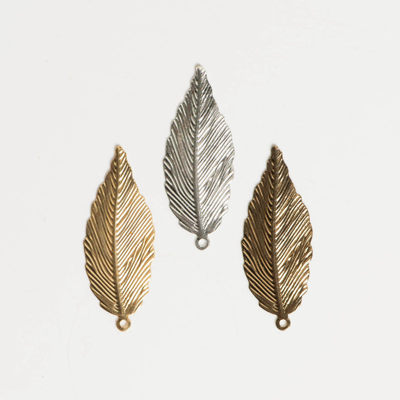 Metal art leaf | Size : 51mm | 20 Pcs | F-1-3