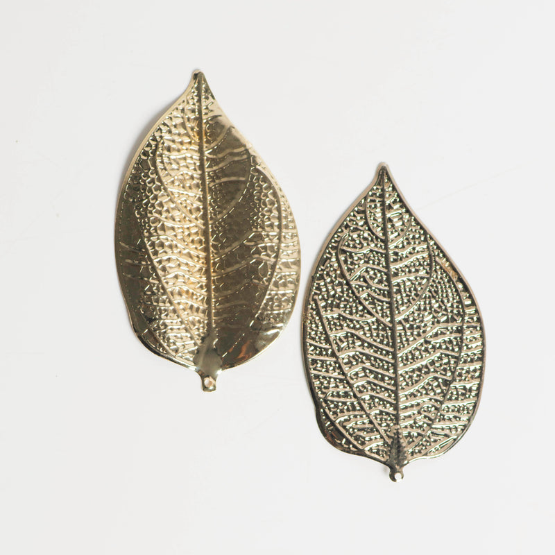 Metal art leaf | Size : 100mm  | 10 Pcs | F-5-10