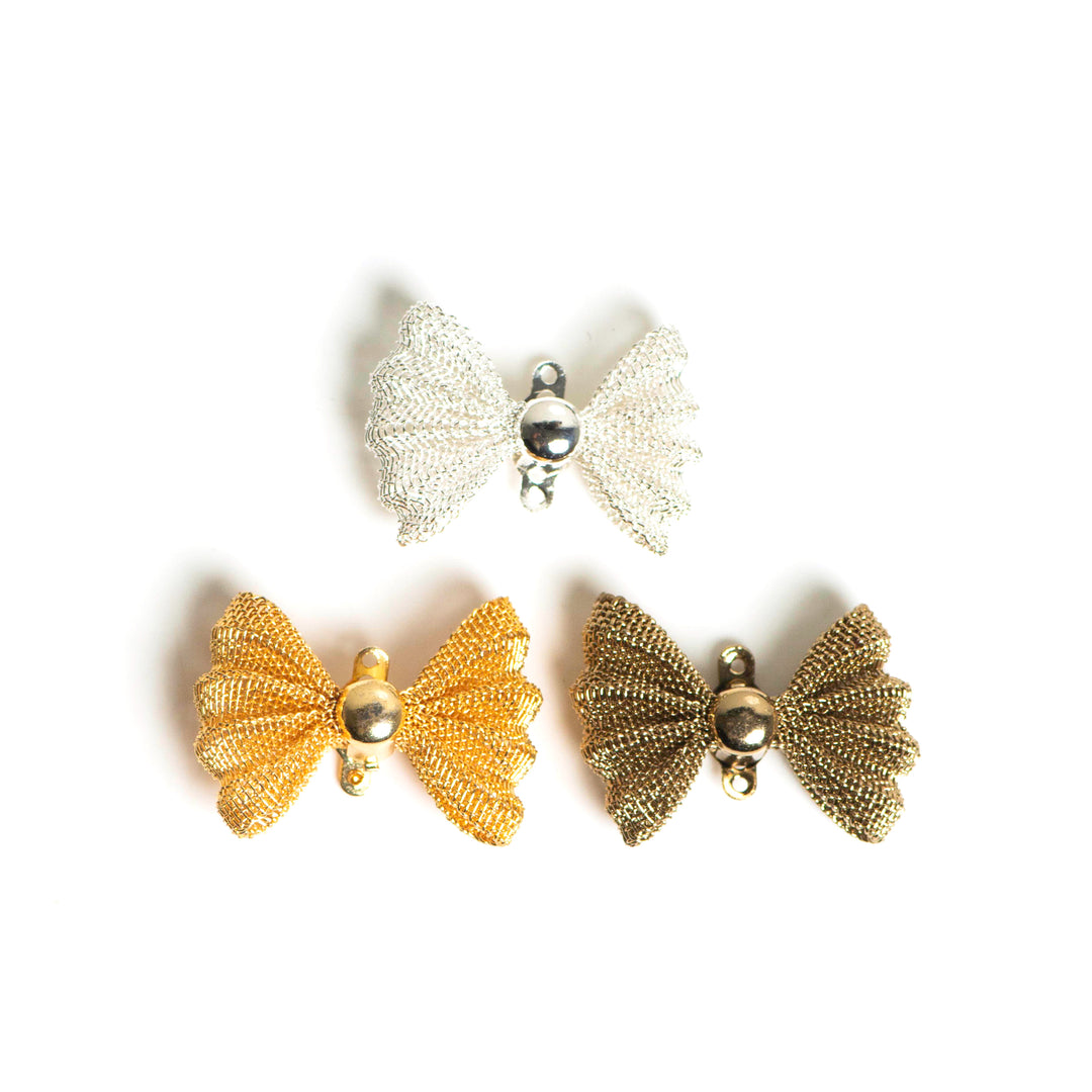 Metal Art Bow | Size : 34mm | 10 pcs | F-7-23 | MA489