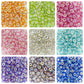 Rainbow European Acrylic Pearl Charm Spacer Beads | Size : 12mm | Qty : 12pcs | PB42