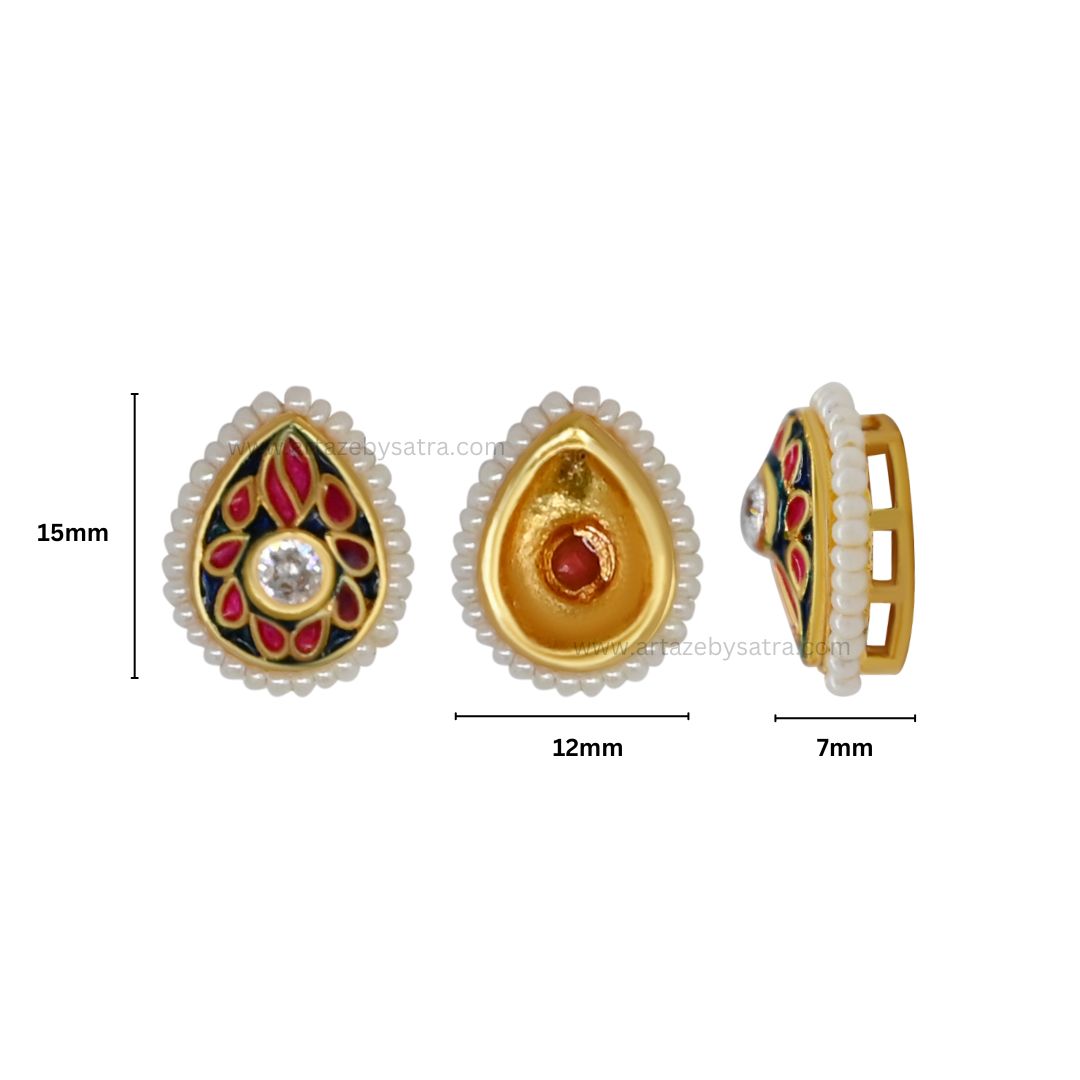Meenakari Combo Packs | Size : 15mm | Qty : 12pcs (all color 4pcs) | C-663a