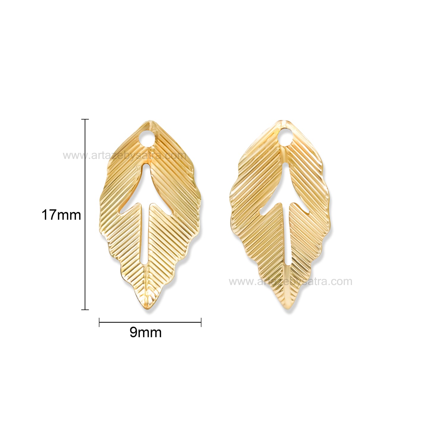 1 Hole Metal Art | Size : 17mm | Qty : 100pcs |  MA296