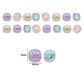 Exclusive Glossy Square Uncut Beads | Size : 9mm | Qty : 6pcs | UC28