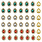 Meenakari Kundan Beads | Size : 18mm | Qty : 6pcs | MKB40