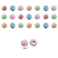 Om Pastel Plastic Beads | Size : 6mm | PB03