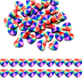 Heart Polymer Clay Fimo Beads | Size : 6mm-2mm | FB08a