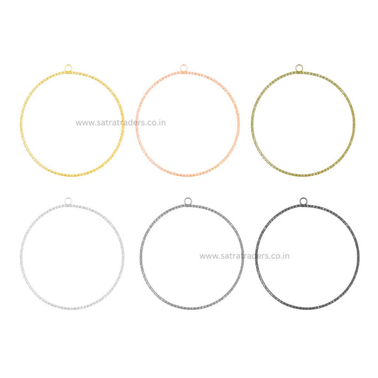 Designer Hoop Bali With 1 Naka | Size : 68mm | 10pcs | EF23