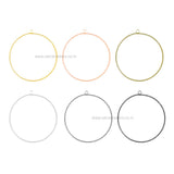 Designer Hoop Bali With 1 Naka | Size : 68mm | 10pcs | EF23